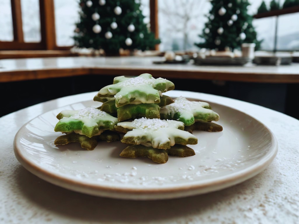 Gwiazdka z białą czekoladą z chrupką